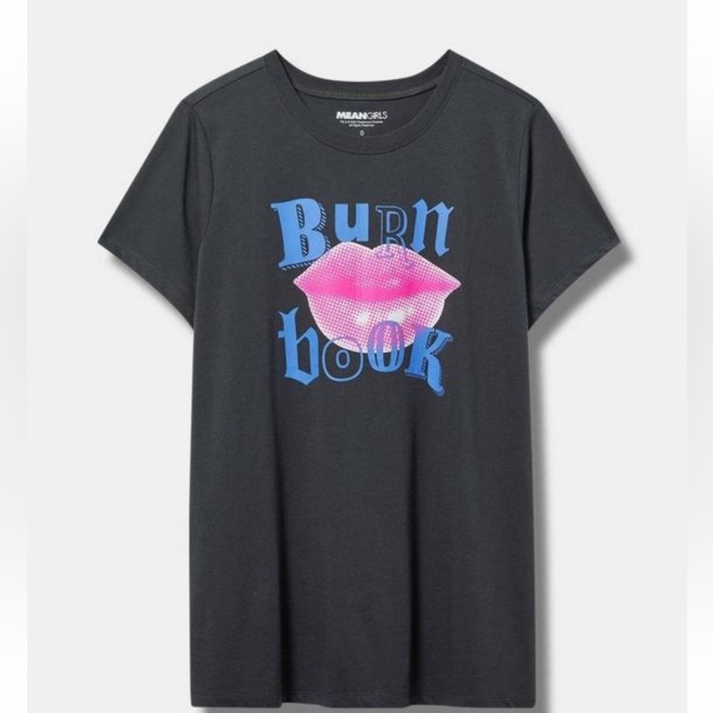 Torrid Mean Girls “Burn Book” Women’s Crew Neck Shortsleeve Graphic T-Shirt